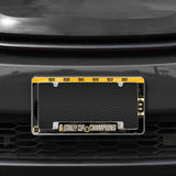Rico Industries NHL  Boston Bruins Multi Champ 12" x 6" Chrome License Plate Frame-1