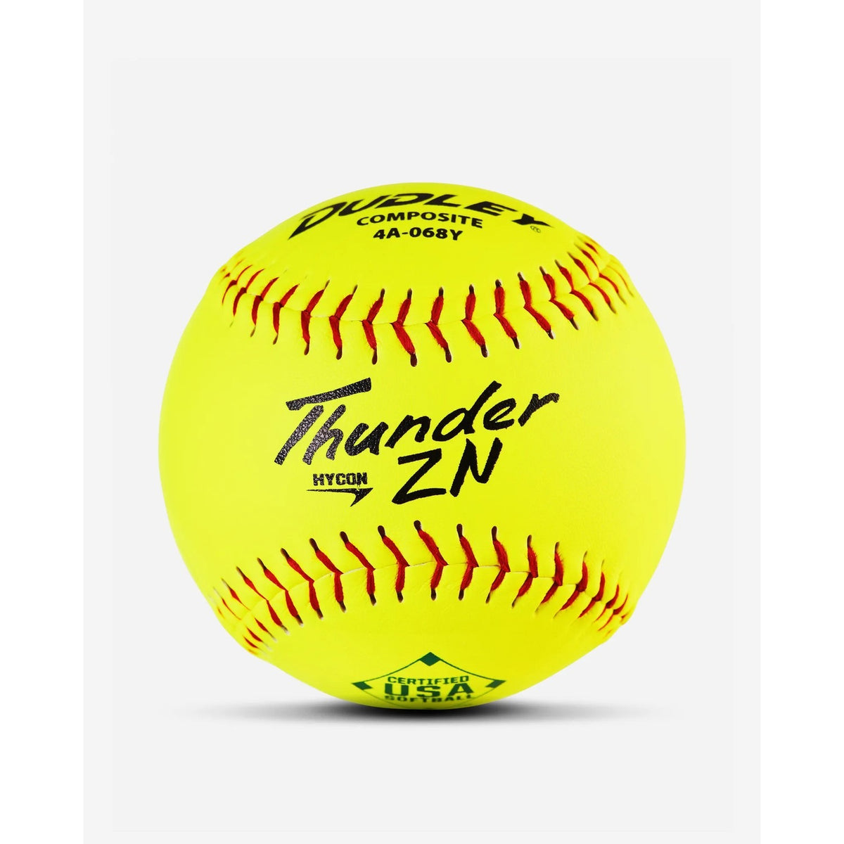Dudley One Dozen USASB Hycon Leather Slowpitch Softballs
