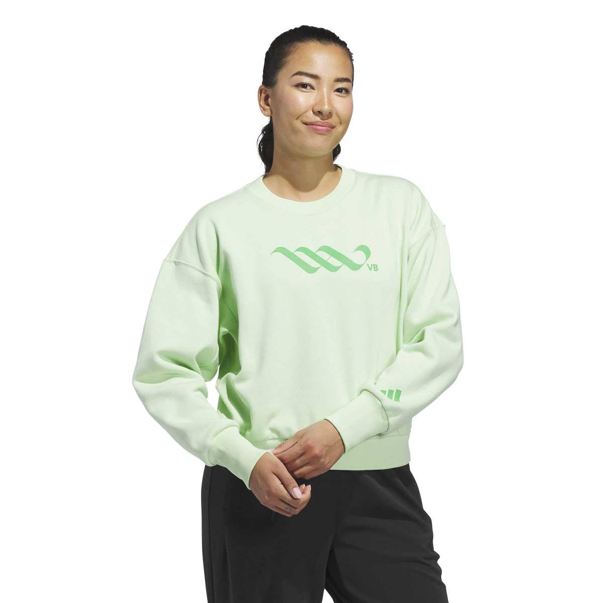 adidas Women's LOVB City Graphics Pullover Crew-3