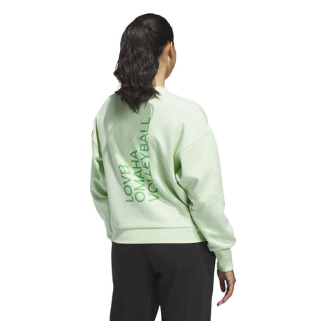 adidas Women's LOVB City Graphics Pullover Crew-4