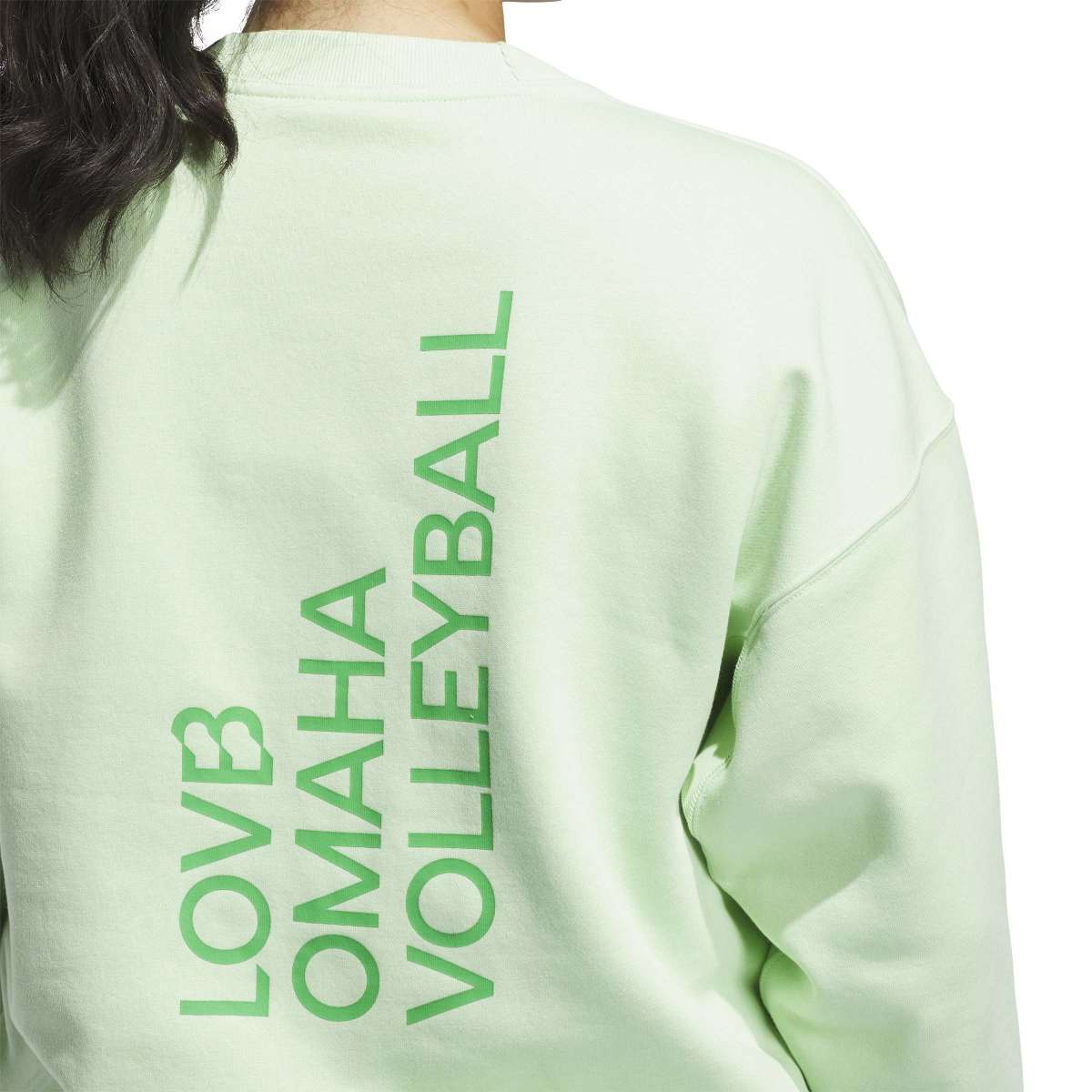 adidas Women's LOVB City Graphics Pullover Crew-7