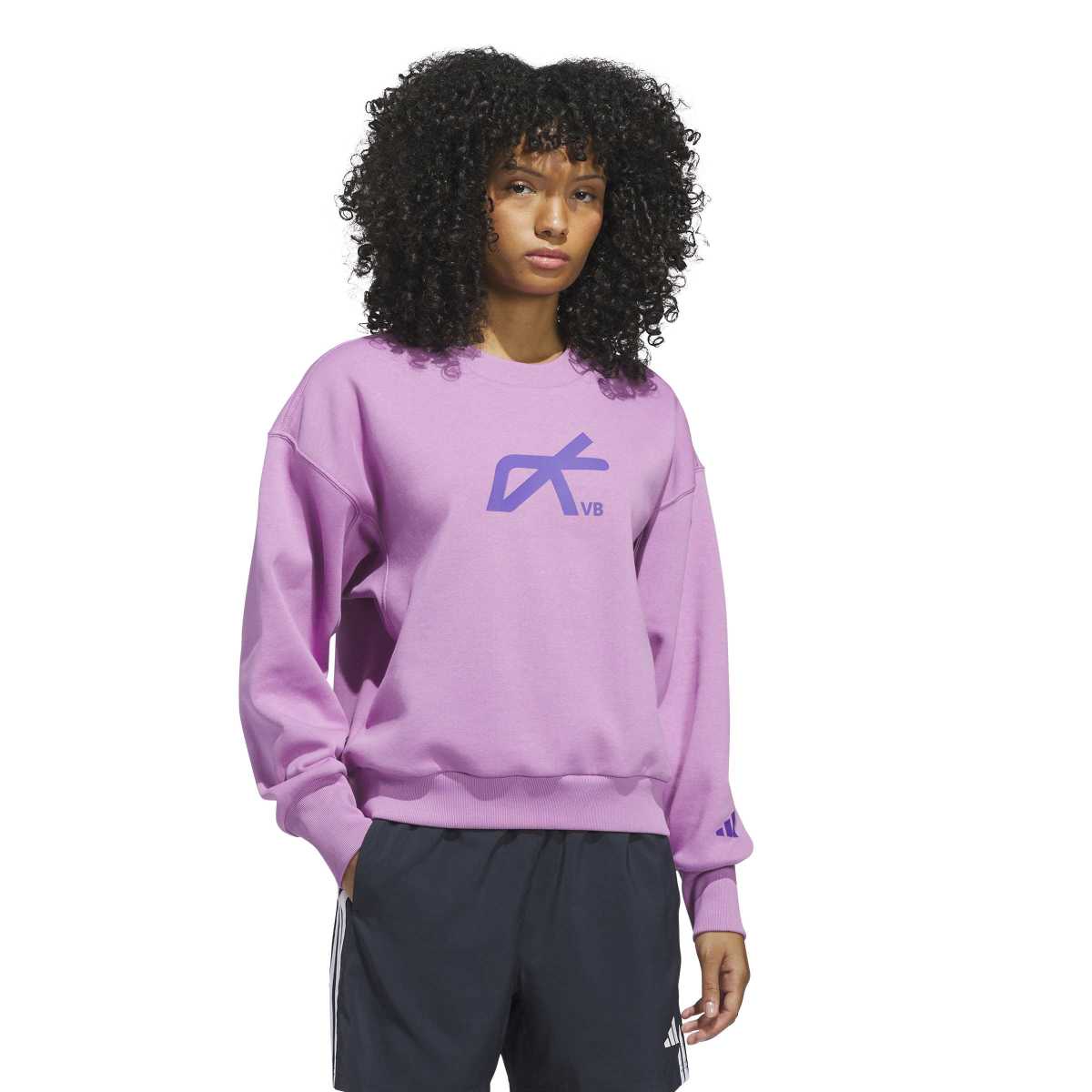adidas Women's LOVB City Graphics Pullover Crew-3