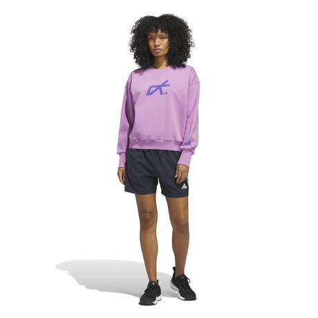 adidas Women's LOVB City Graphics Pullover Crew-5