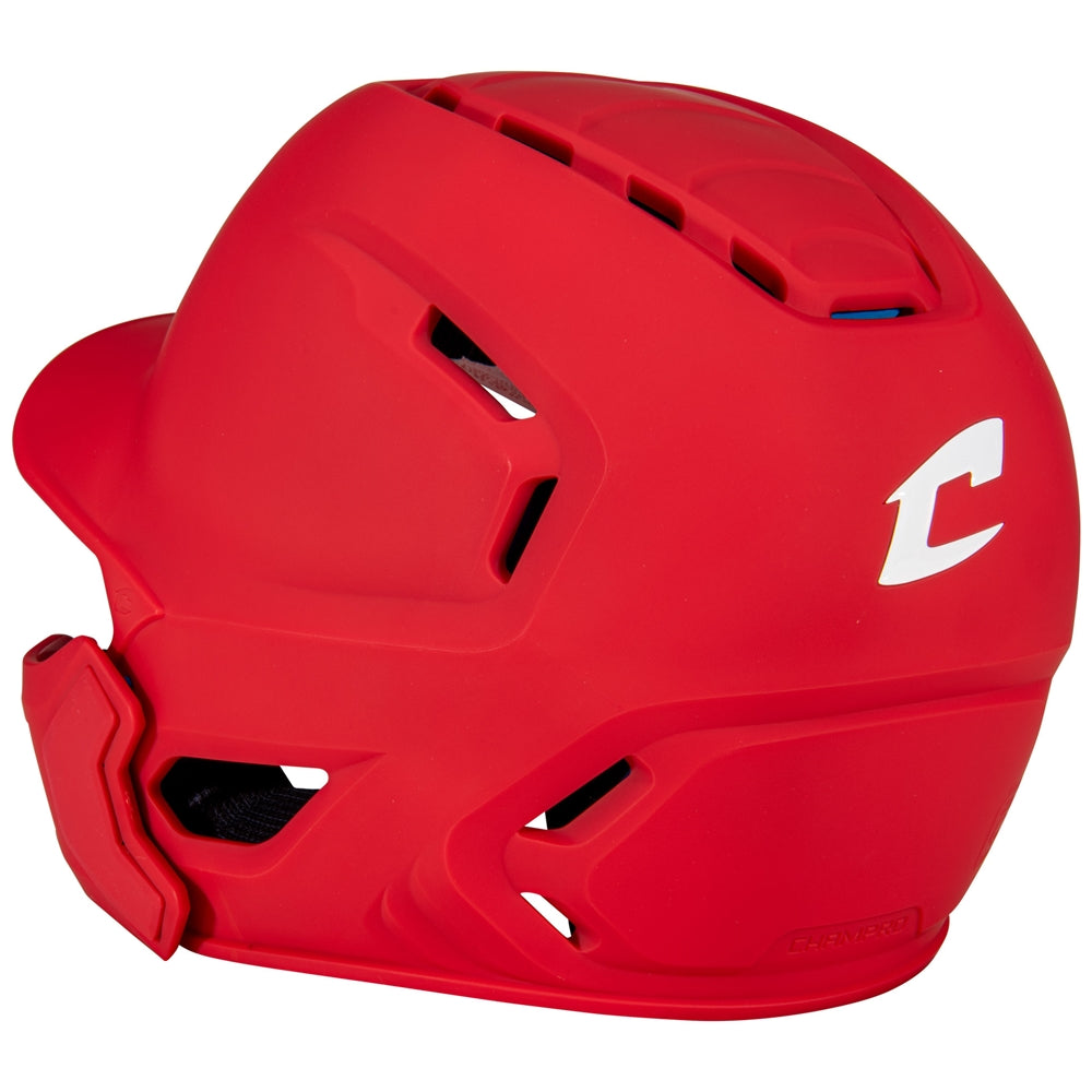 Champro HXE Matte Baseball Helmet with Jaw Guard-2