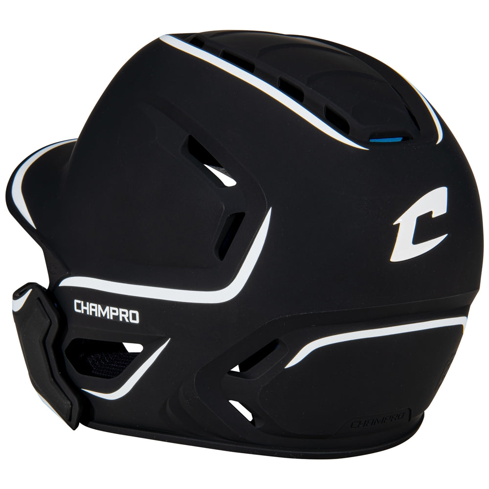 Champro HXE Matte Baseball Batting Helmet with Jaw Guard-2