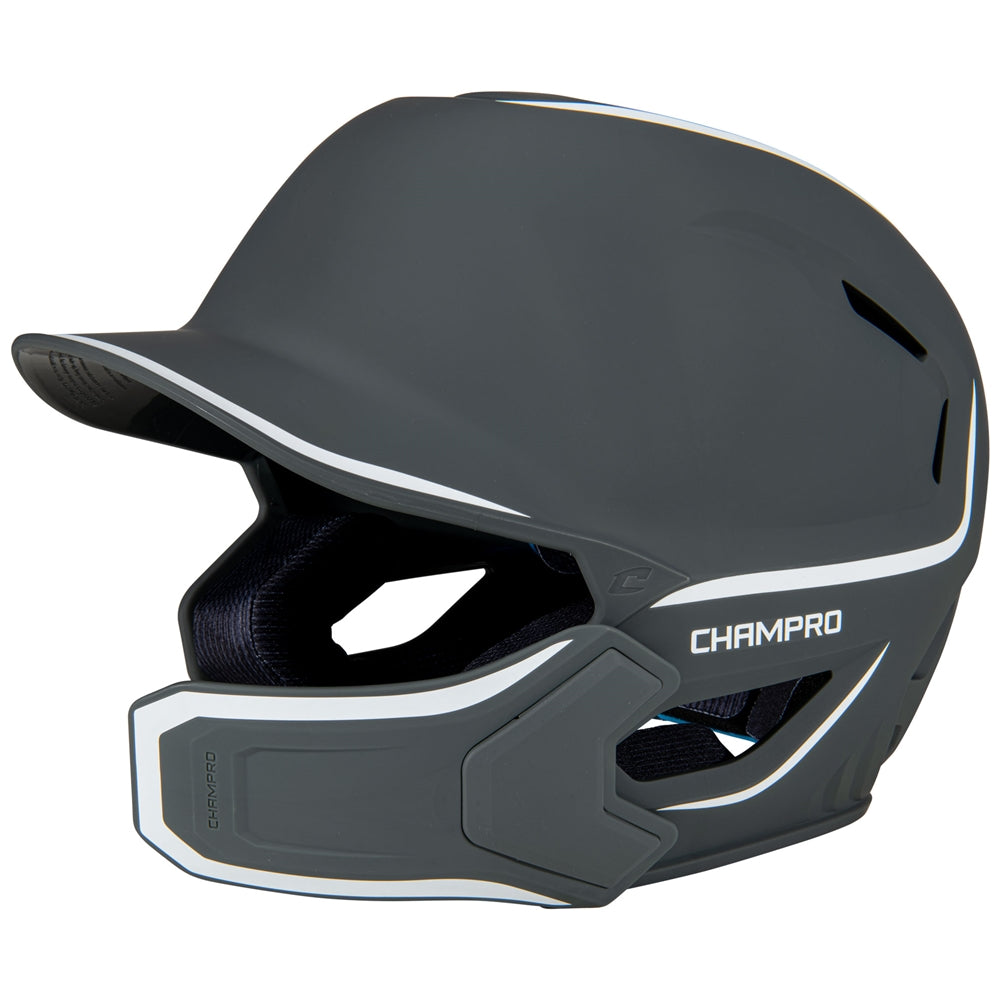 Champro HXE Matte Baseball Batting Helmet with Jaw Guard-1