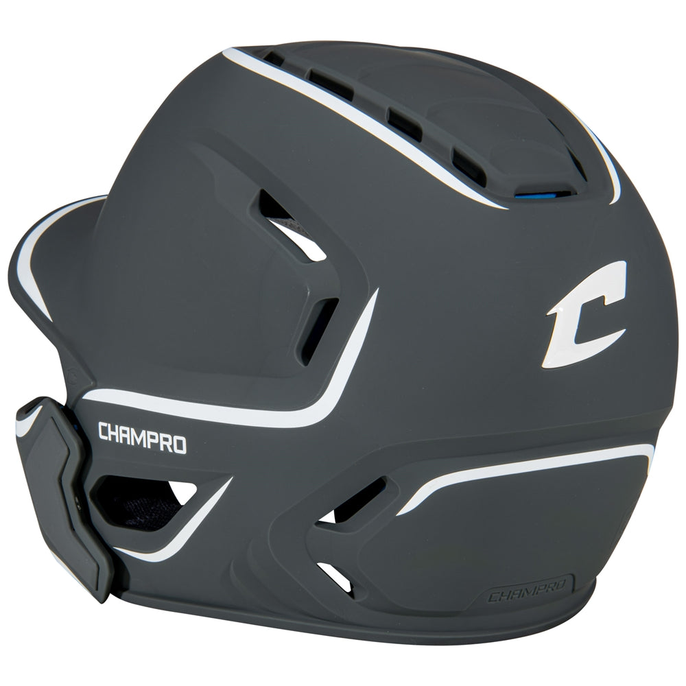 Champro HXE Matte Baseball Batting Helmet with Jaw Guard-2