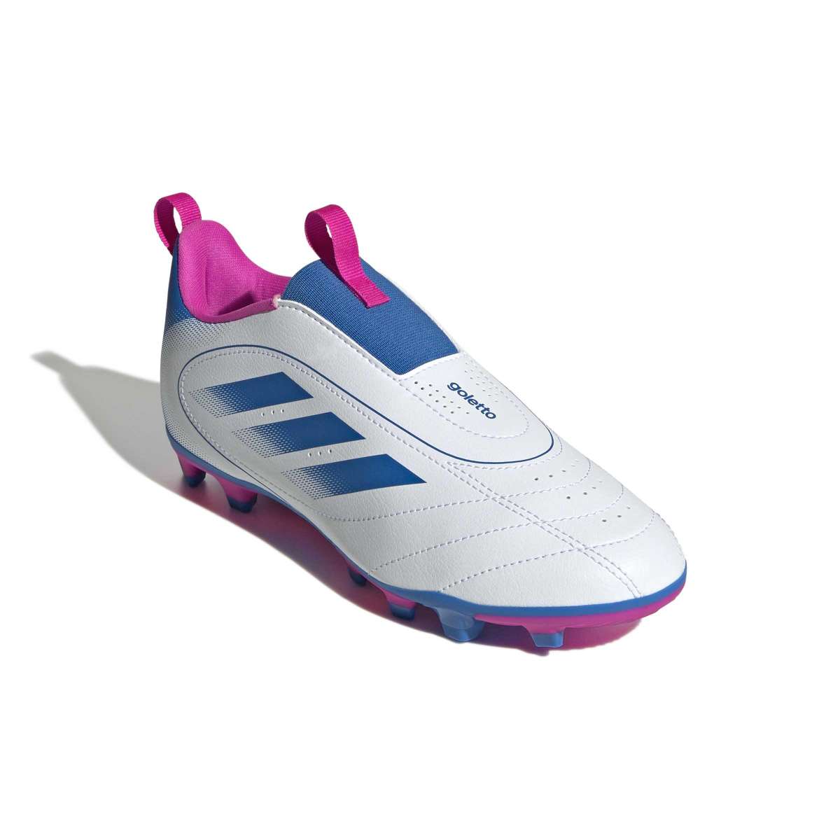 adidas Youth Goletto IX Firm/Multi-Ground Laceless Soccer Cleats-5
