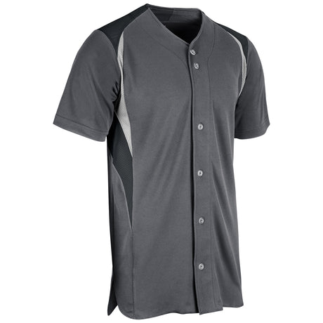 Champro Men's Bull Pen Full Button Baseball Jersey-1