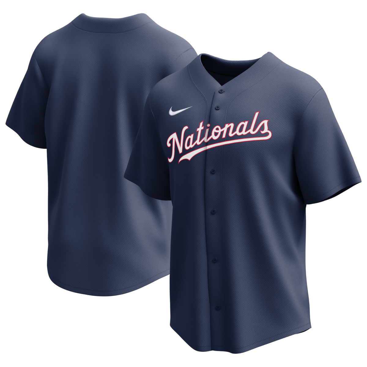 Nike Washington Nationals Men's Dri-Fit Full Button Jersey-1