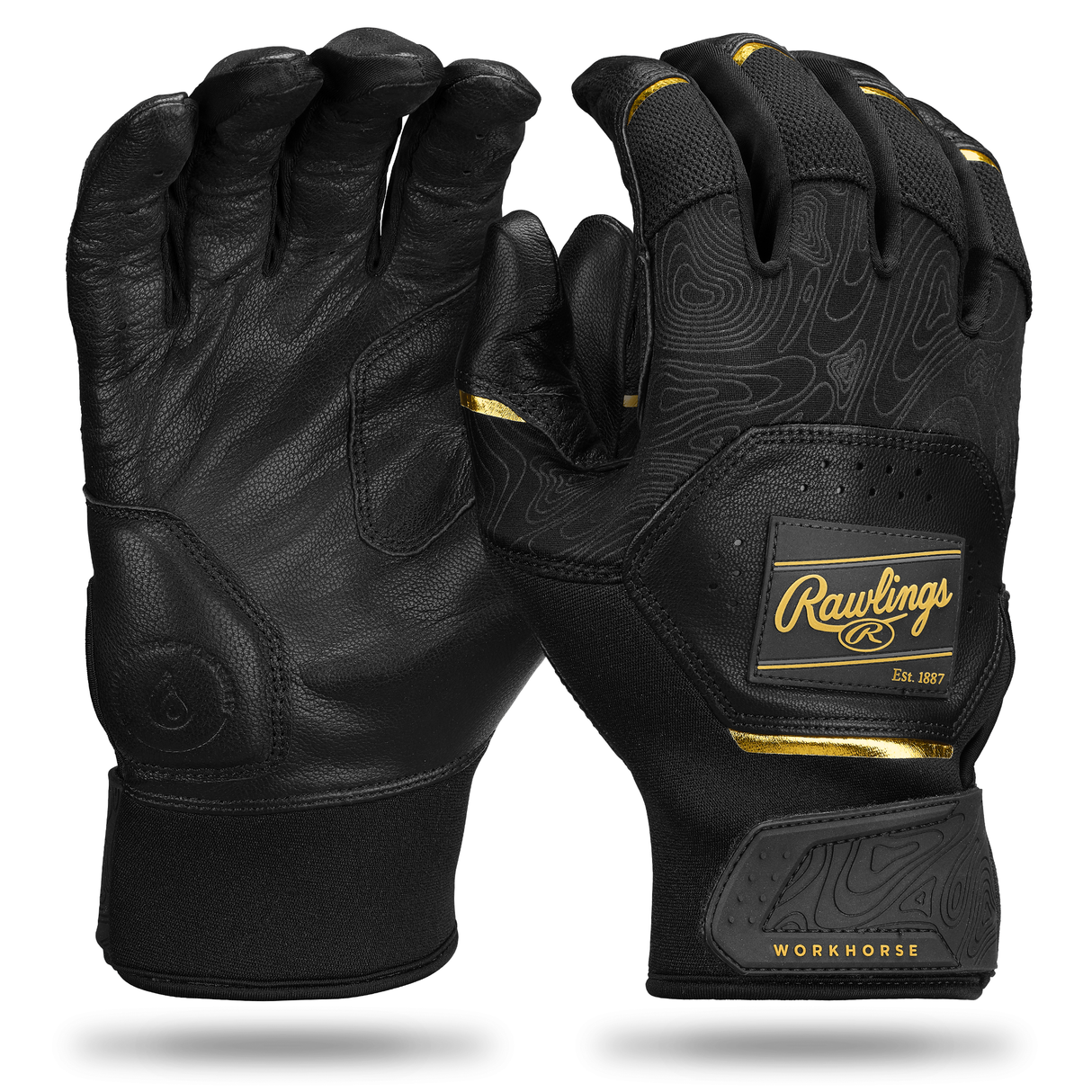 Rawlings Workhorse Youth Baseball Batting Gloves-1