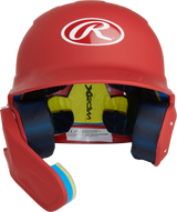 Rawlings Senior 2022 Mach 1-tone Matte Baseball Batting Helmet with Jaw Pad-1