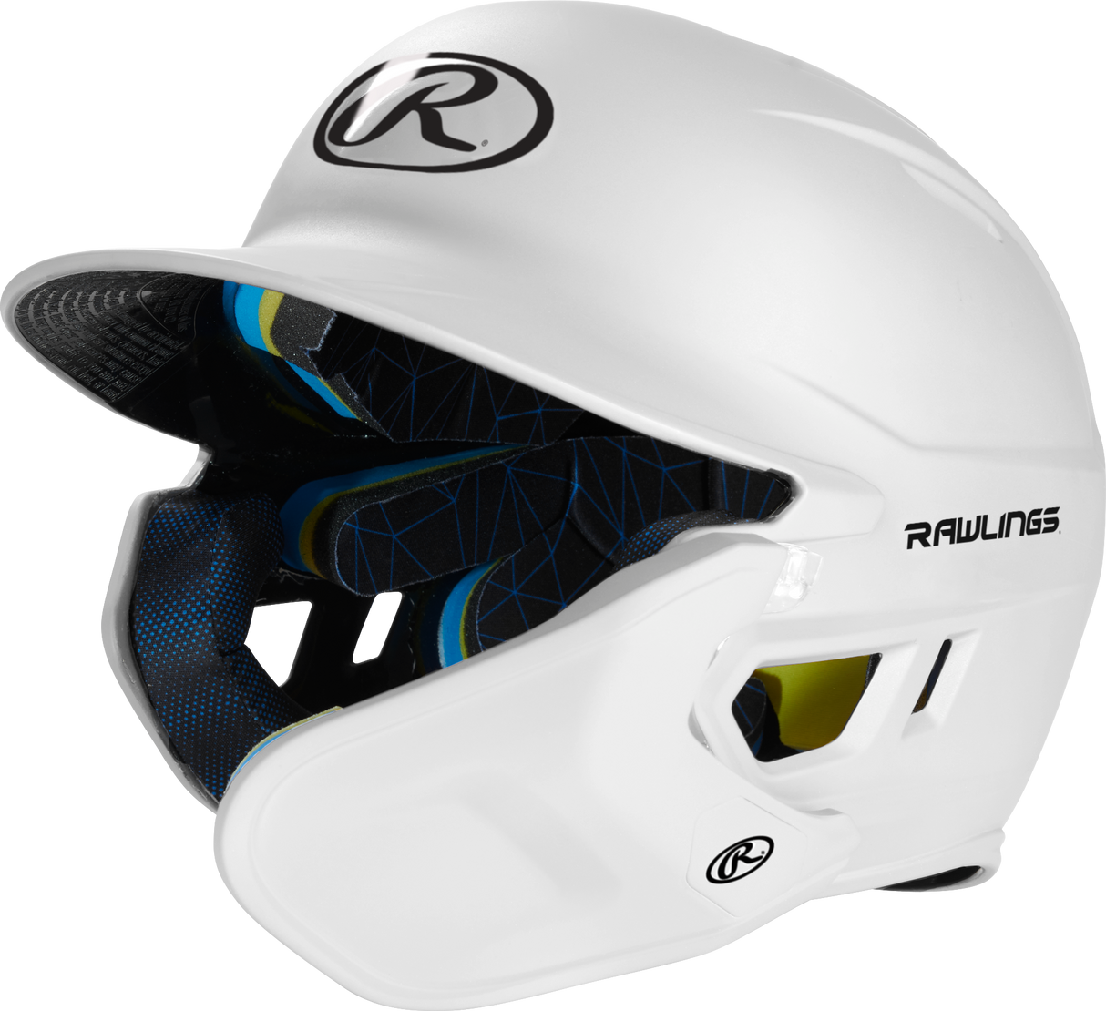 Rawlings Senior 2022 Mach 1-tone Matte Baseball Batting Helmet with Jaw Pad-1