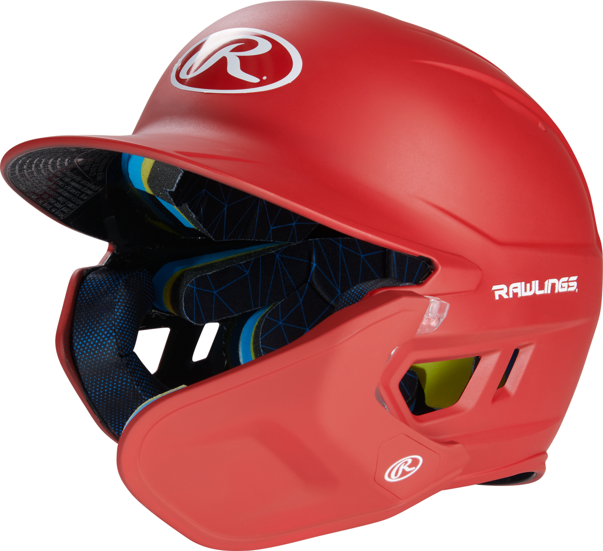 Rawlings Senior 2022 Mach 1-tone Matte Baseball Batting Helmet with Jaw Pad-1