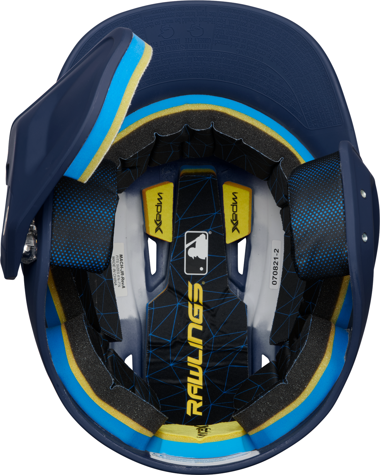 Rawlings Senior 2022 Mach 1-tone Matte Baseball Batting Helmet with Jaw Pad-2