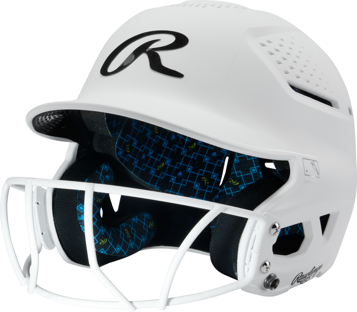 Rawlings Rx2 Softball Batting Helmet with Face Mask-1