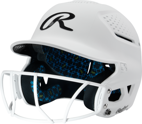 Rawlings Rx2 Softball Batting Helmet with Face Mask-1