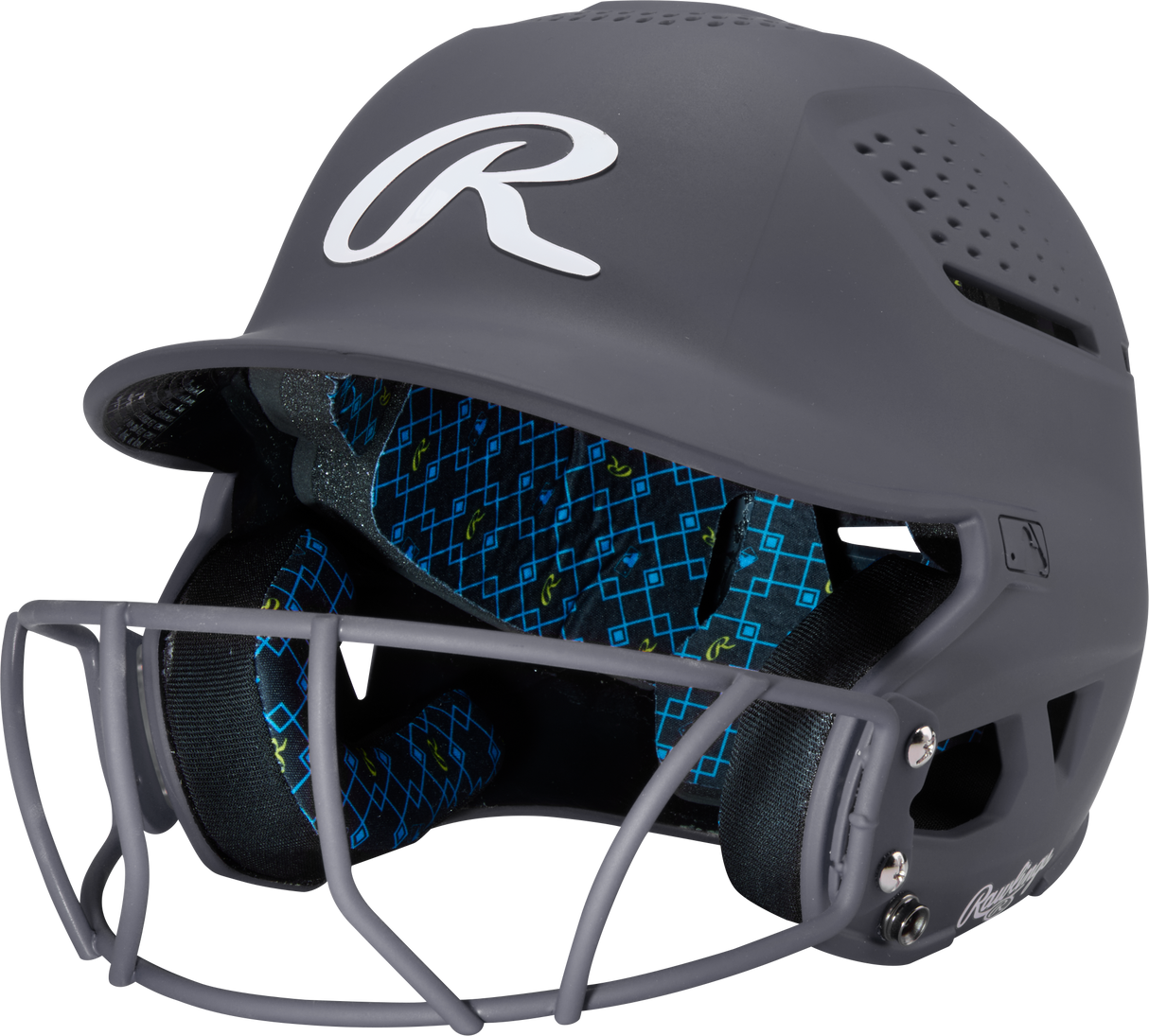 Rawlings Rx2 Softball Batting Helmet with Face Mask-1