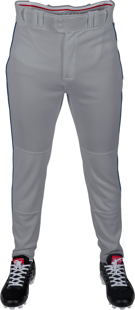 Rawlings Adult 150 Jogger Fit Baseball Pant with Piping-1