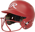 Rawlings Mach Hi-viz 1-tone Matte Fastpitch Softball Batting Helmet with Attached Face Guard-1