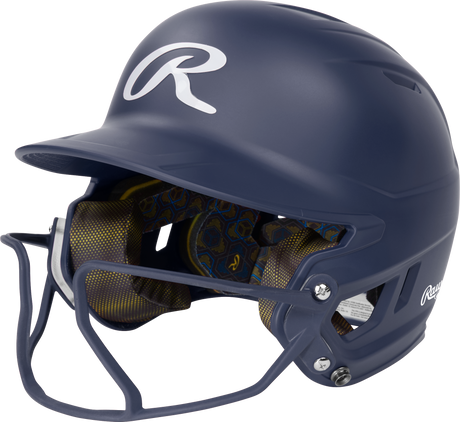 Rawlings Mach Hi-viz 1-tone Matte Fastpitch Softball Batting Helmet with Attached Face Guard-1