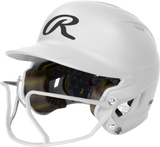 Rawlings Mach Hi-viz 1-tone Matte Fastpitch Softball Batting Helmet with Attached Face Guard-1