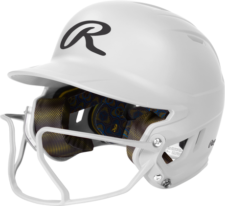 Rawlings Mach Hi-viz 1-tone Matte Fastpitch Softball Batting Helmet with Attached Face Guard-1