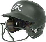 Rawlings Mach Hi-viz 1-tone Matte Fastpitch Softball Batting Helmet with Attached Face Guard-1