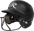 Rawlings Mach Hi-viz 1-tone Matte Fastpitch Softball Batting Helmet with Attached Face Guard-1