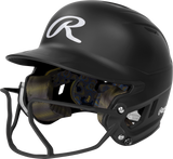 Rawlings Mach Hi-viz 1-tone Matte Fastpitch Softball Batting Helmet with Attached Face Guard-1