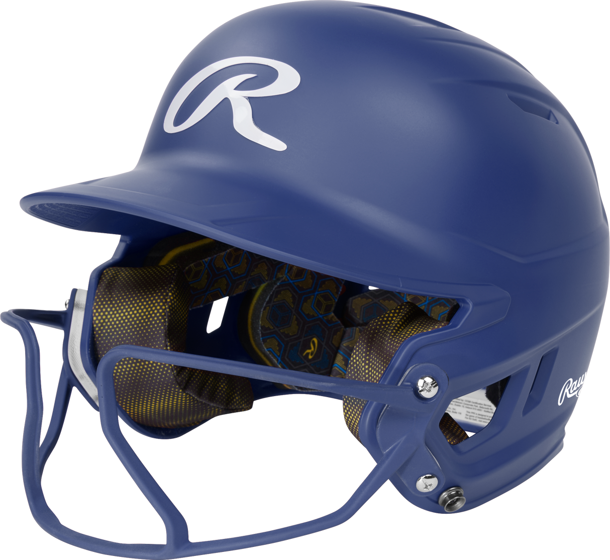 Rawlings Mach Hi-viz 1-tone Matte Fastpitch Softball Batting Helmet with Attached Face Guard-1