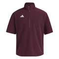 adidas Men's Short Sleeve Quarter Zip Woven Jacket-1