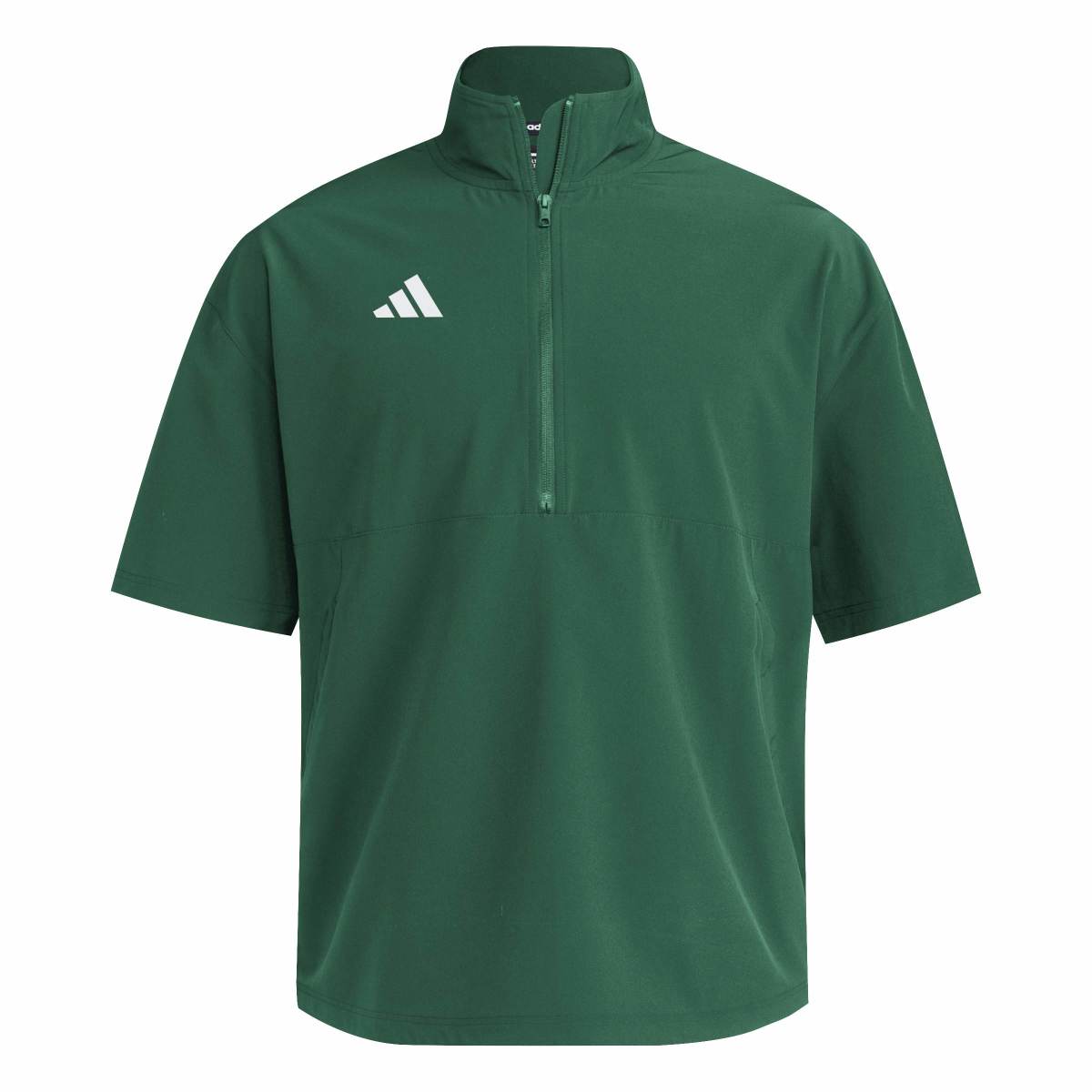 adidas Men's Short Sleeve Quarter Zip Woven Jacket-1