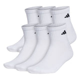 adidas Men's Athletic Cushioned Quarter Socks (3-Pairs)