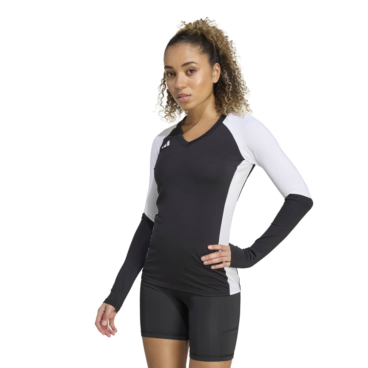 adidas Women's Volleyball Quickset Long Sleeve Jersey-3