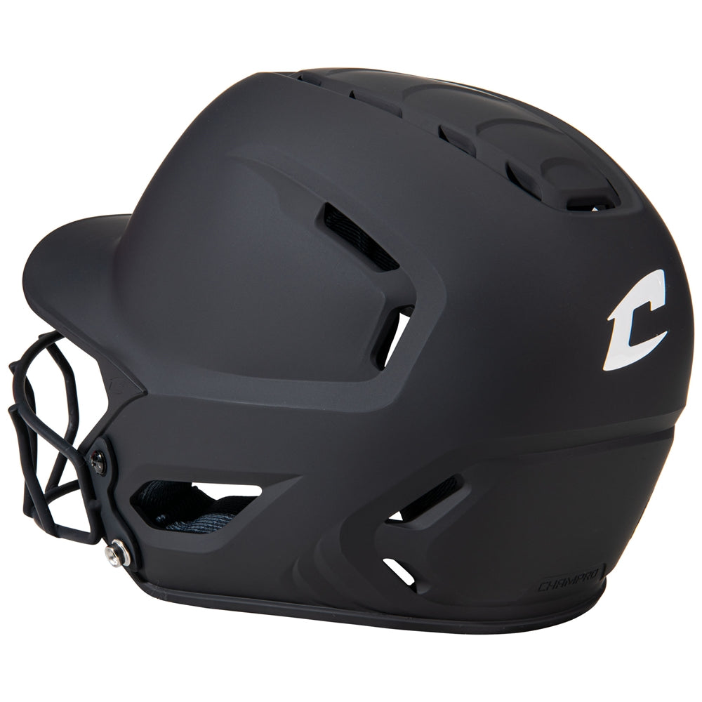 Champro HXE Matte Softball Helmet with Facemask-2
