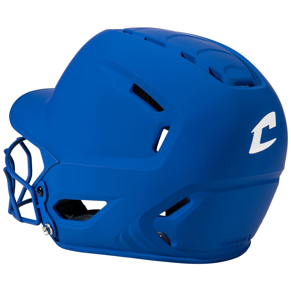 Champro HXE Matte Softball Helmet with Facemask-2