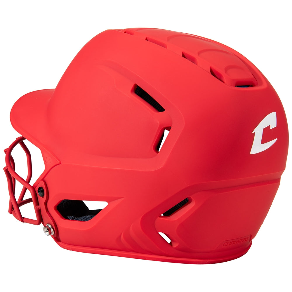 Champro HXE Matte Softball Helmet with Facemask-2