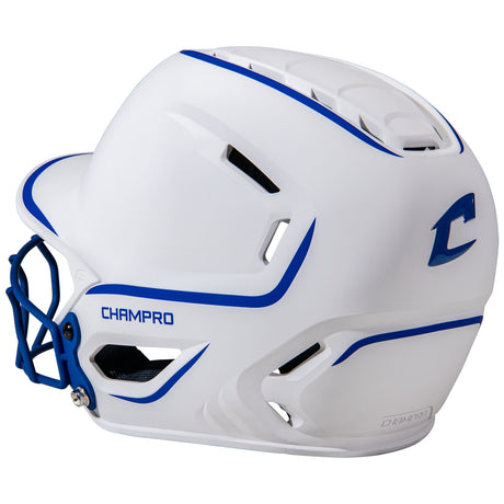 Champro HXE Two-Tone Matte Softball Helmet with Facemask-2