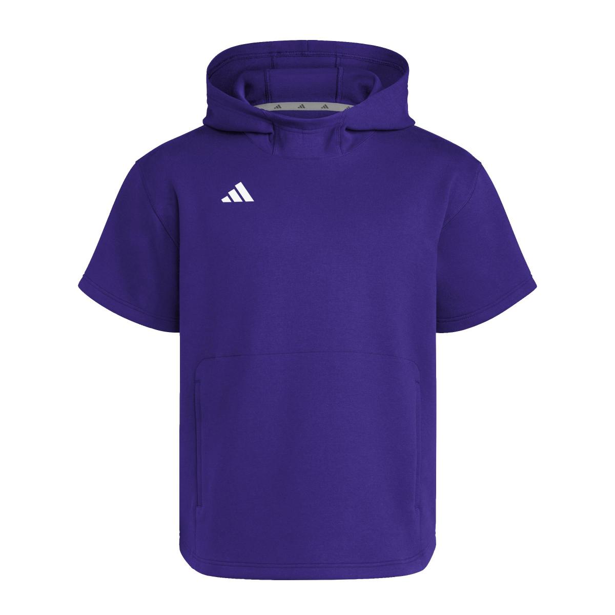 adidas Men's Dugout Short Sleeve Baseball Hoodie-1