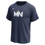Nike Minnesota Twins Youth Crew Neck Synthetic Tee