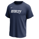 Nike Detroit Tigers Youth Institutional Short Sleeve Crew Neck Tee