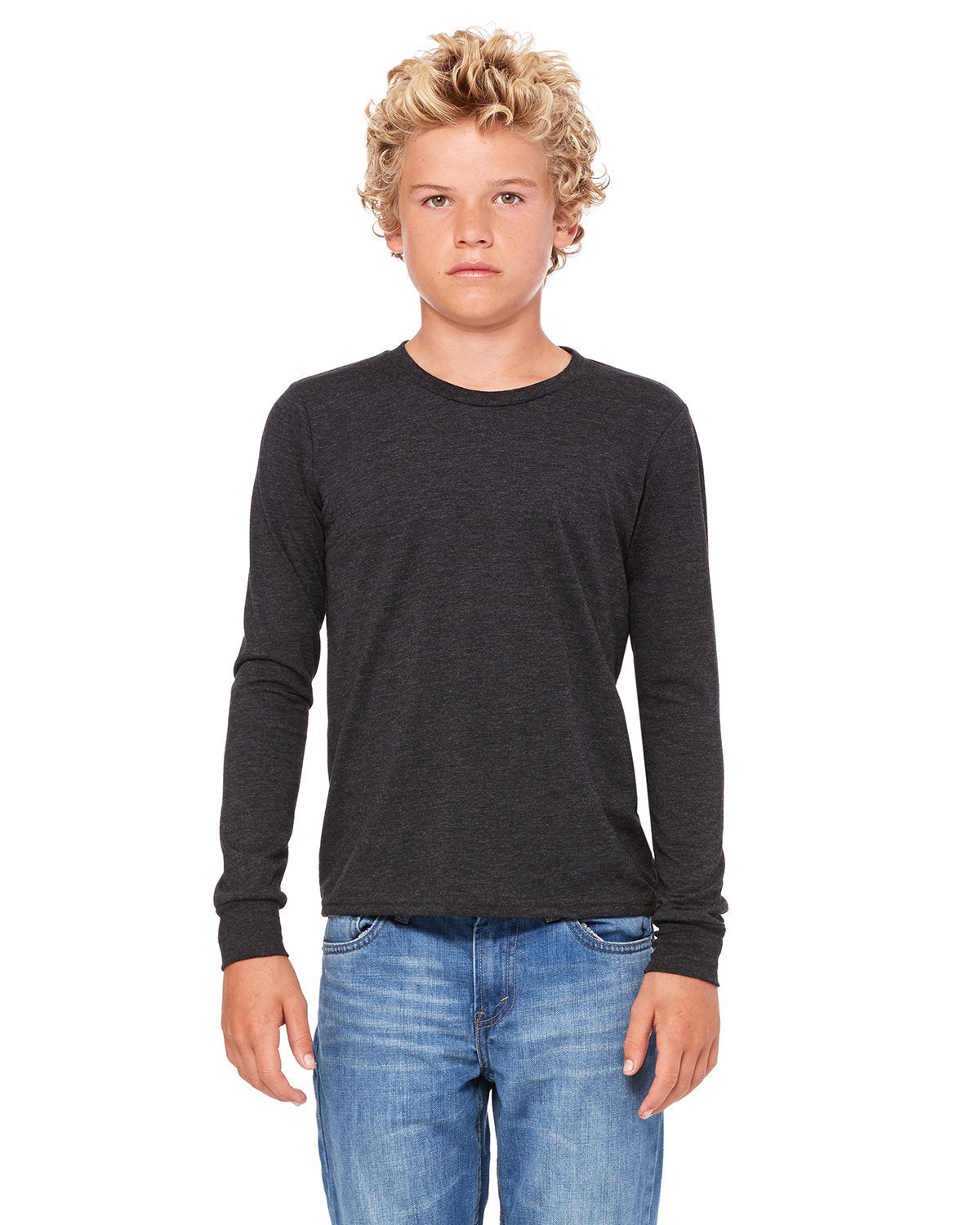 BELLA + CANVAS Youth Jersey Long Sleeve T-Shirt BC3501Y Youth Apparel Shirts & Tops
