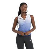 New Balance Women's Printed Collared Tournament Tank-1