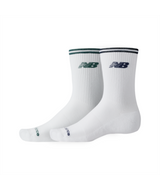 New Balance Running Stripe Midcalf Socks 2 Pairs-1