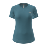New Balance Women's Jacquard Slim T-Shirt-1