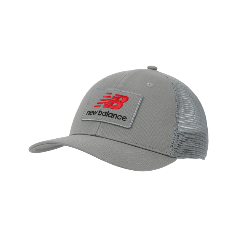 New Balance Stacked Patch Logo Trucker Hat-1