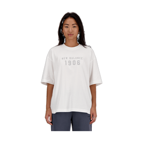 New Balance Women's Iconic Collegiate Jersey Oversized T-Shirt-1