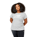 New Balance Women's Essentials Stacked Logo Tee-1