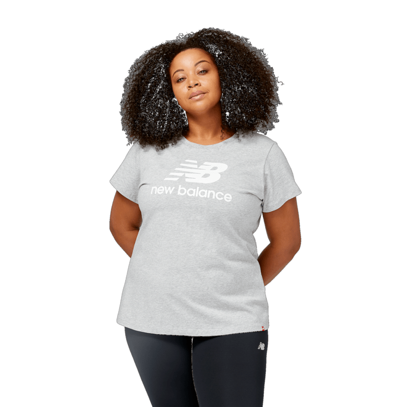 New Balance Women's Essentials Stacked Logo Tee-1
